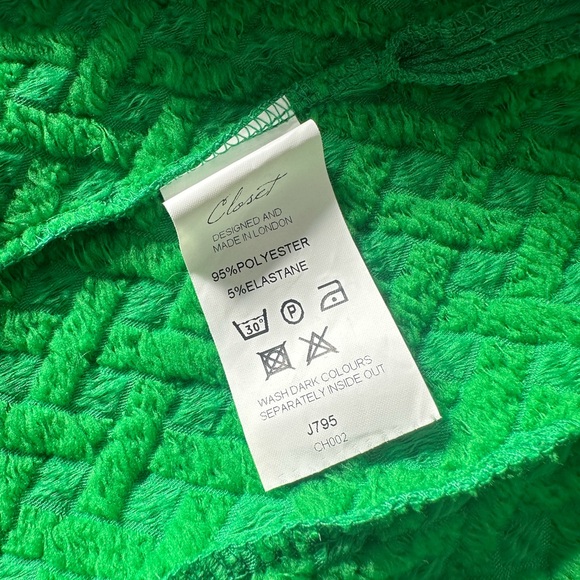 NWT Women’s Closet Designed And Made In London Green Fit And Flare Tank Dress - Picture 14 of 14